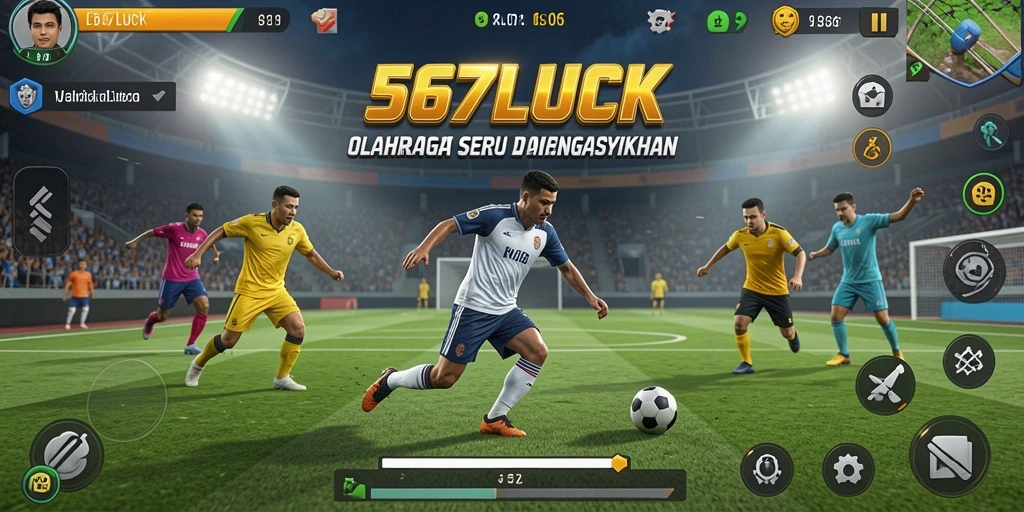 Tampilan gameplay menarik dari 567LUCK dengan aksi olahraga yang seru.
