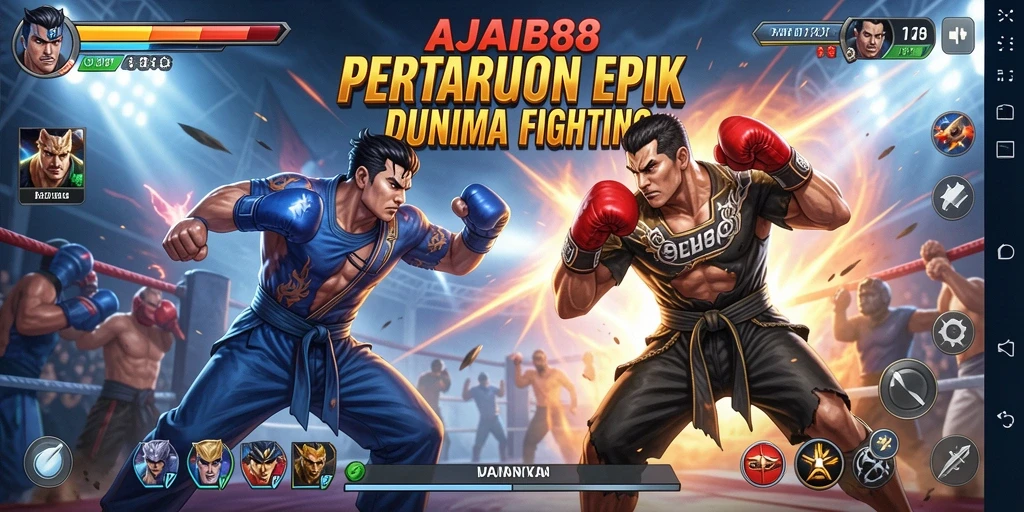 Tampilan seru pertarungan dalam AJAIB88 yang menegangkan.