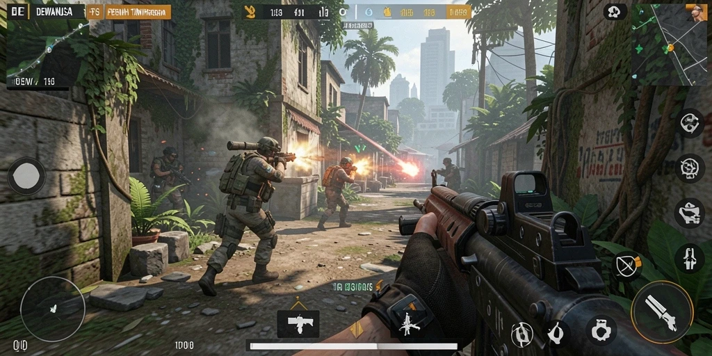 Gameplay menarik DEWANUSA menampilkan aksi FPS yang intens.