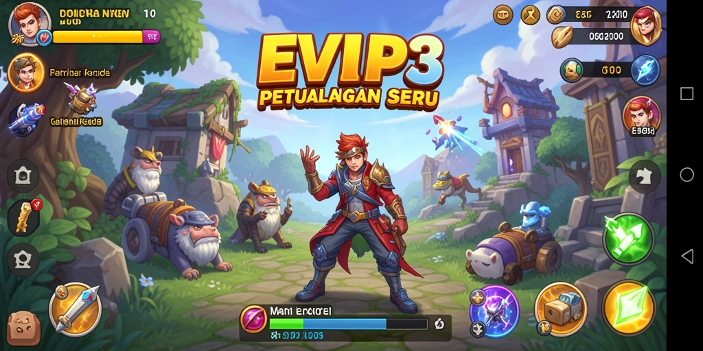 Screenshot gameplay EVIP3 yang menunjukkan aksi seru dan tantangan.