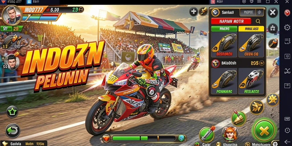 Gameplay seru di INDO777 dengan balapan motor yang mendebarkan.