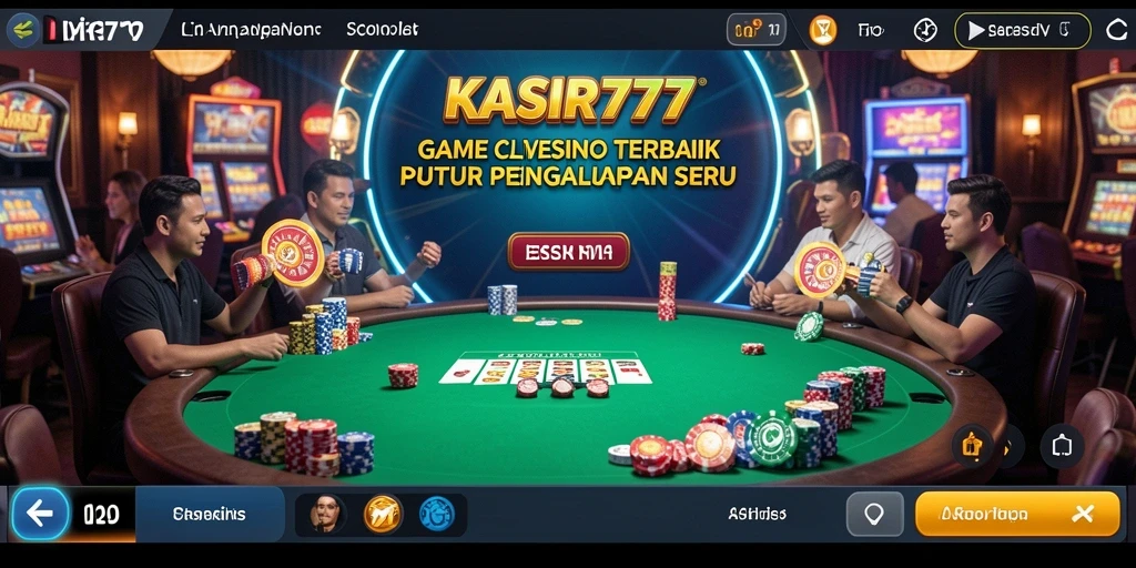 Tampilan gameplay menegangkan KASIR777 dengan dealer profesional