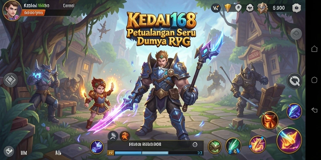 Tampilan gameplay KEDAI168 dengan aksi RPG yang mendebarkan.