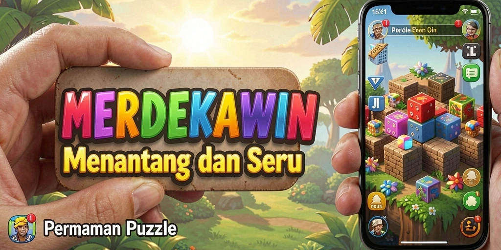 Tampilan screenshot ini menunjukkan gameplay seru dari MERDEKAWIN.
