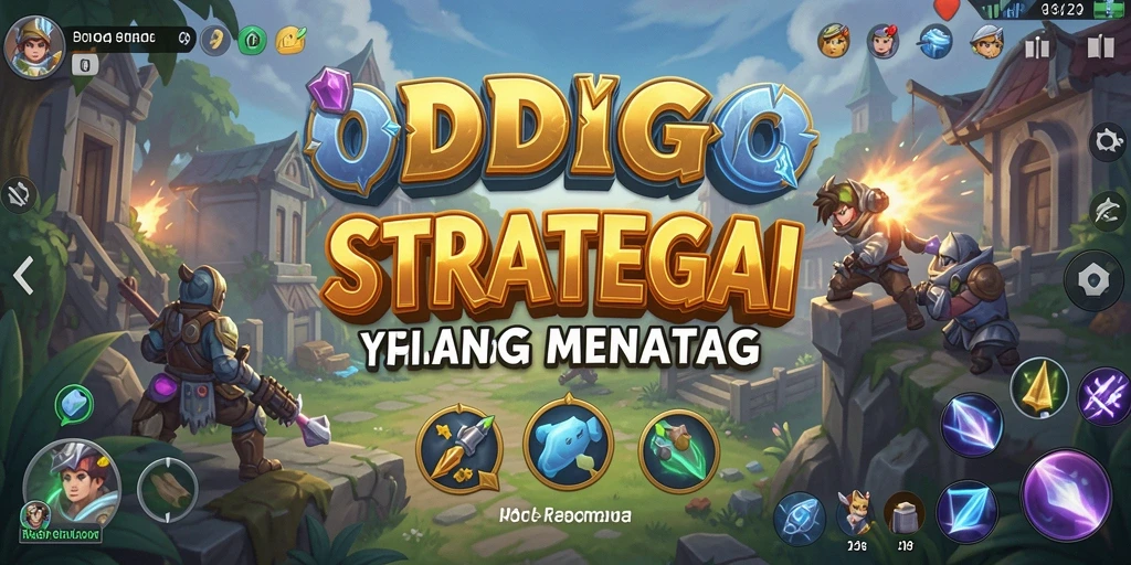 Screenshot gameplay ODDIGO dengan pertempuran strategi seru.