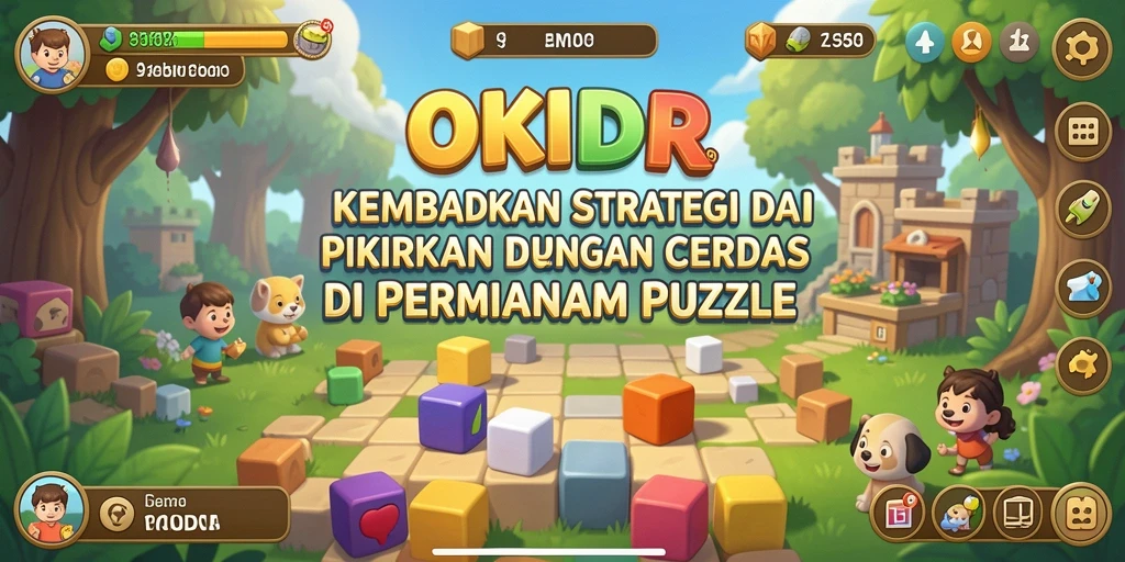 Gameplay menantang dan strategi di OKIDR puzzle.