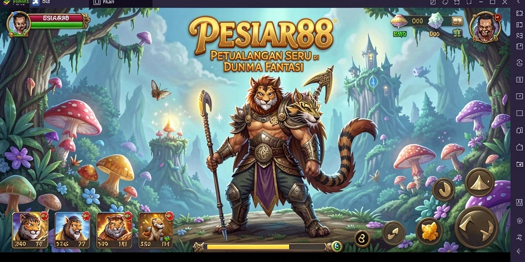 Screenshot gameplay PESIAR88 yang menunjukkan aksi petualangan mendebarkan.