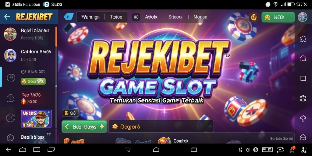 Tampilan screenshot menunjukkan fitur menarik gameplay Slot REJEKIBET.