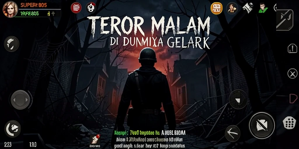 Gameplay menegangkan SUPER805 di dunia gelap dan misterius.