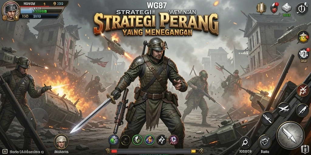 Screenshot utama WG87 menampilkan aksi perang strategis yang mendebarkan.