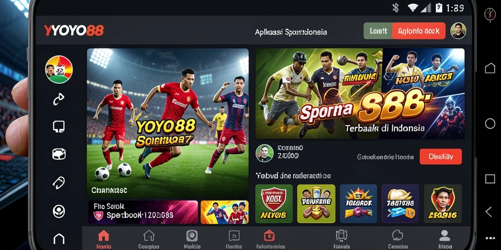 Tampilan menarik dan interaktif dari gameplay Sportsbook YOYO88.